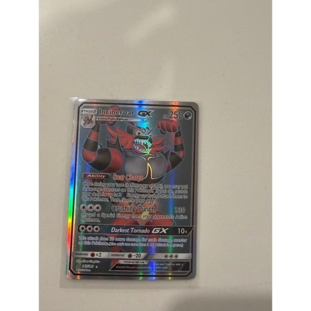 Pokemon Incineroar GX 167/181 Full Art‎ Ultra Rare Team Up Holo TCG Card
